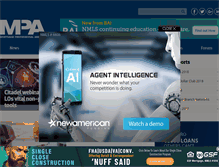 Tablet Screenshot of mpamag.com
